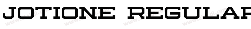 jotione regular字体转换
